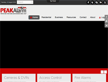 Tablet Screenshot of peakalarm.com